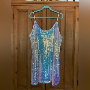 Sequin Mini Dress XL
